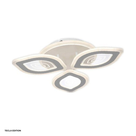 Corpuri iluminare - Lustra LED Doris DL75L013, 50 W, 3 brate, 3 temperaturi de lumina, cu telecomanda IR