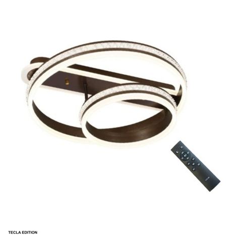 Corpuri iluminare - Lustra LED Egeria DL75L132, 150 W, 1 brat, 3 temperaturi de lumina, cu telecomanda IR