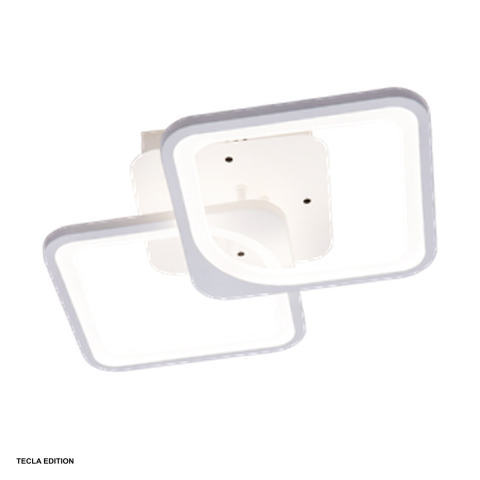 Corpuri iluminare - Lustra LED Hebe DL75L052, 50 W, 2 brate, 3 temperaturi de lumina, cu telecomanda IR