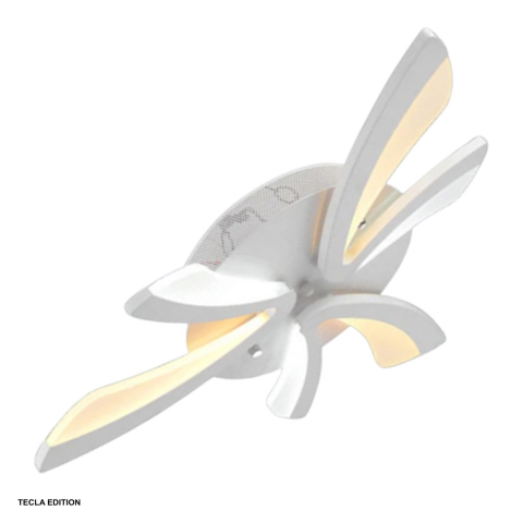 Corpuri iluminare - Lustra LED Hektor DL75L033, 40 W, 6 brate, 3 temperaturi de lumina, cu telecomanda IR
