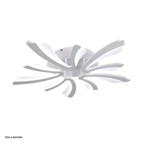 Corpuri iluminare - Lustra LED Hektor DL75L035, 70 W, 10 brate, 3 temperaturi de lumina, cu telecomanda IR
