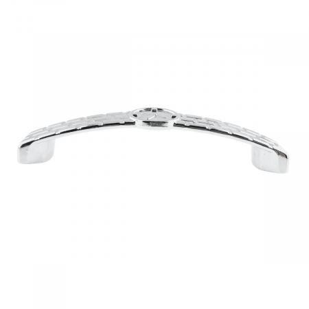 Maner din metal pentru mobilier, lungime 115 mm, cu design ceas, MOB-66989, argintiu [3]