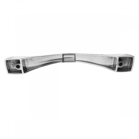 Maner din metal pentru mobilier, lungime 120 mm, cu design, MOB-65287, argintiu [3]