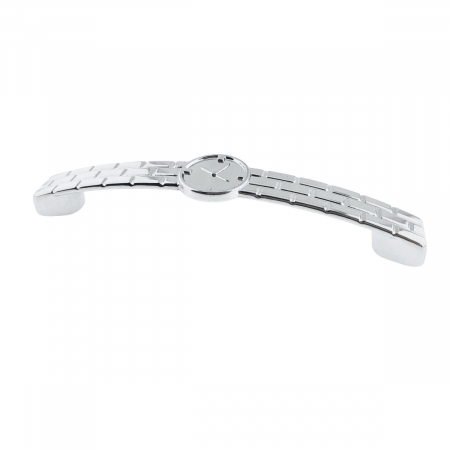 Maner din metal pentru mobilier, lungime 150 mm, cu design ceas, MOB-66990, argintiu [3]