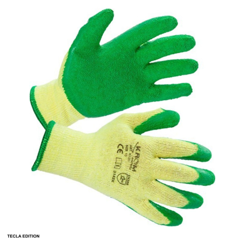 Manusi de protectie - Manusi de protectie latex verde K101, marimea 10, XL