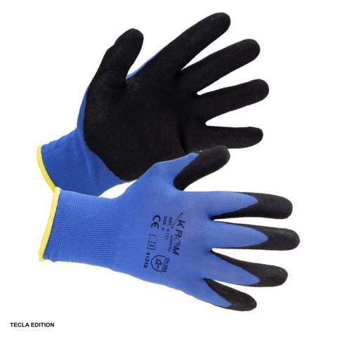 Manusi imersate in nitril - Manusi de protectie nitril albastru/negru K111, marimea 10, XL