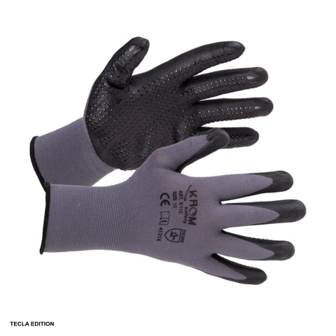 Manusi imersate in nitril - Manusi de protectie nitril cu picouri K110, marimea 10, XL
