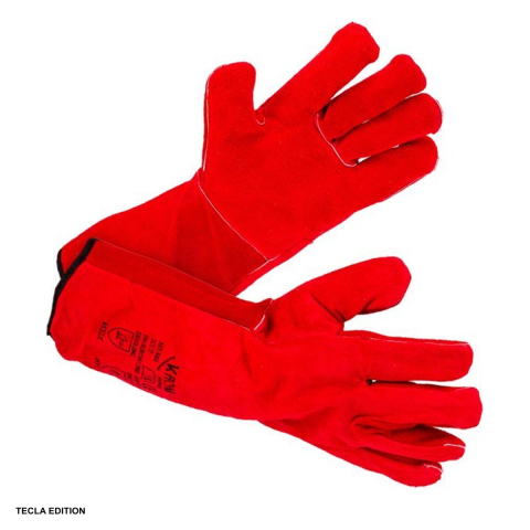 Manusi de protectie - Manusi de protectie pentru sudor, piele spalt bovina rosie, marimea 11, XXL