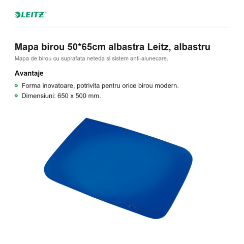 Mapa birou 50*65cm albastra Leitz, albastru [1]