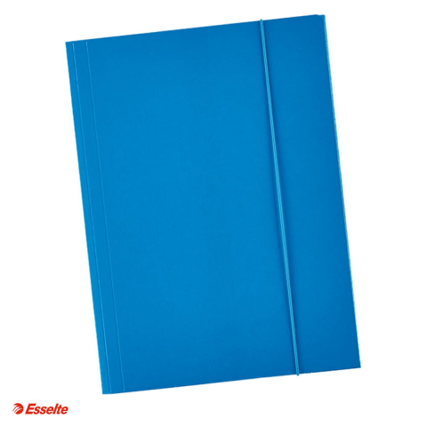 Organizare si arhivare - Mapa cu elastic Esselte Economy, carton, A4, capacitate 150 coli, pentru arhivare, albastru deschis