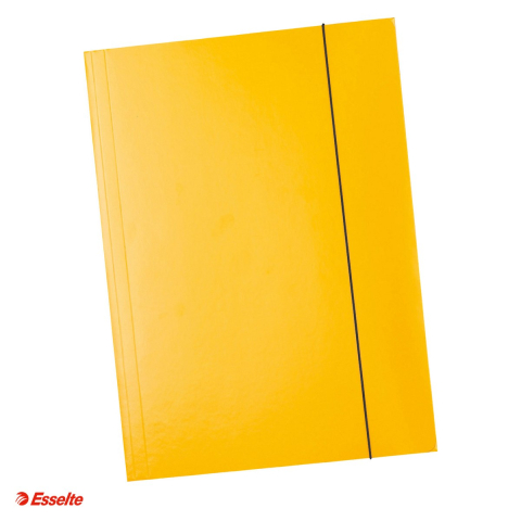 Organizare si arhivare - Mapa cu elastic Esselte Economy, carton, A4, capacitate 150 coli, pentru arhivare, galben