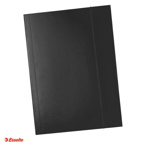 Organizare si arhivare - Mapa cu elastic Esselte Economy, carton, A4, capacitate 150 coli, pentru arhivare, negru