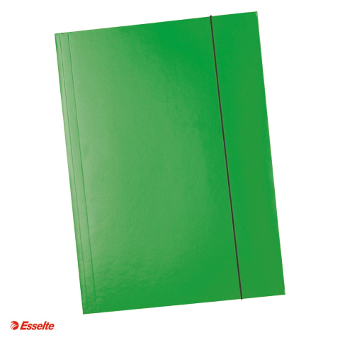 Organizare si arhivare - Mapa cu elastic Esselte Economy, carton, A4, capacitate 150 coli, pentru arhivare, verde