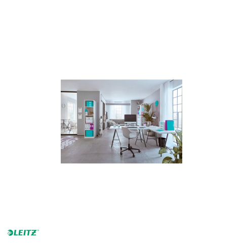 Mapa cu elastic Leitz WOW, PP, A4, capacitate 150 coli, pentru transport, turcoaz [5]