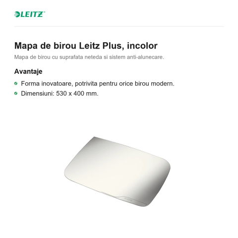Mapa de birou Leitz Plus, incolor [1]