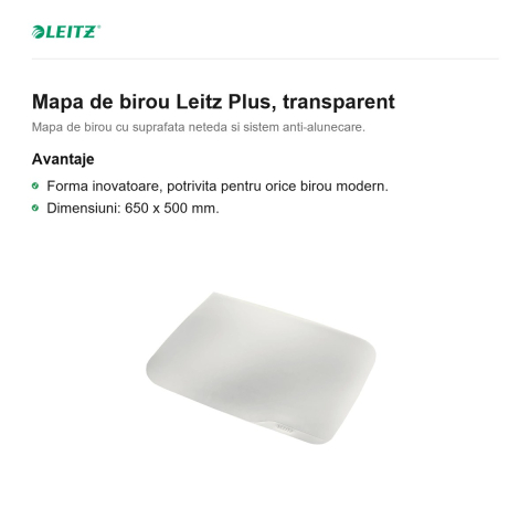 Mapa de birou Leitz Plus, transparent [1]