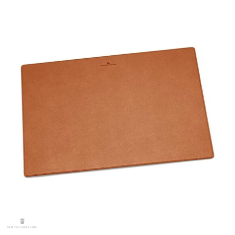 Suporturi articole birou - Mapa de birou (sub-mana) Epsom, Graf von Faber Castell, Cognac, piele granulata