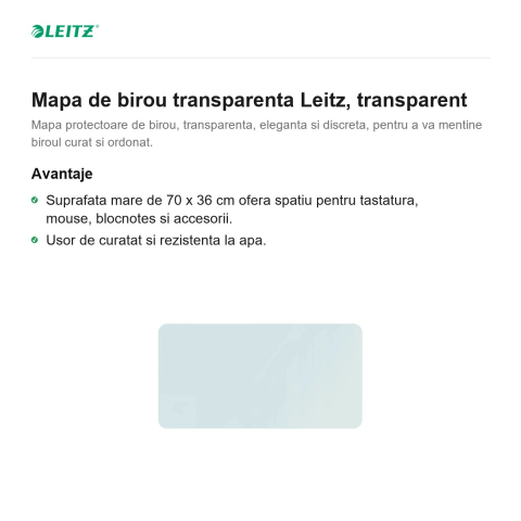 Mapa de birou transparenta Leitz, transparent [1]
