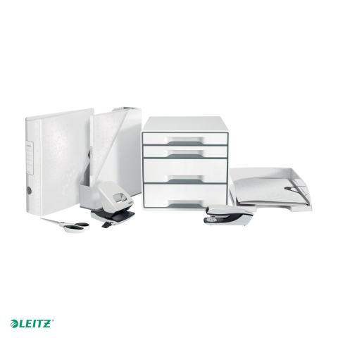 Mapa de prezentare Leitz WOW, coperta moale, PP, A4, 40 de folii, capacitate 80 de coli (2 coli per fila,(80 g/mp), alb [4]