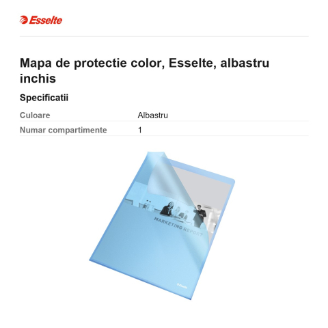 Mapa de protectie color, Esselte, albastru inchis [2]
