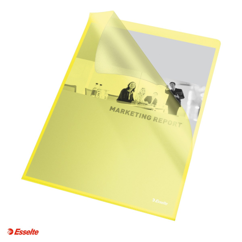 Mape si serviete - Mapa de protectie color, Esselte, galben