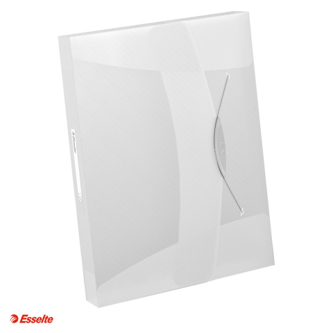 Mape si serviete - Mapa Jumbo Esselte VIVIDA, PP, A4, cu elastic, capacitate 350 coli, pentru transport, alb