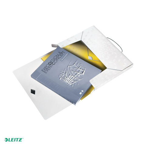 Mapa Jumbo Leitz WOW, PP, A4, cu elastic, capacitate 250 coli, pentru transport, alb [4]