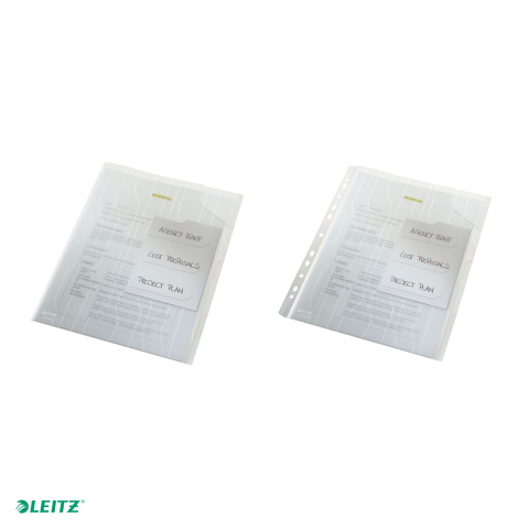 Mapa Leitz CombiFile, cu eticheta si separatoare, PP, A4, 200 microni, capacitate 40 coli, pre-perforata, pentru transport, incolor [4]