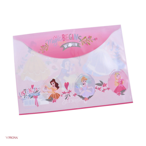 Birotica papetarie - Mapa Pigna Princess, A4, din plastic, buton