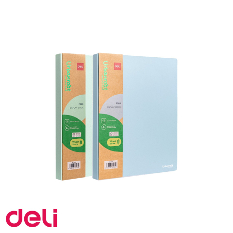 Mape de prezentare - Mapa prezentare Deli, 40 folii transparente, material eco din fibre de grau, culori asortate