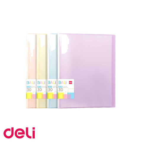 Mape de prezentare - Mapa prezentare Deli Bali, 30 folii, coperte rigide, culori pastel, pentru arhivare si prezentari