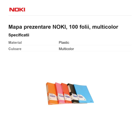 Mapa prezentare NOKI, 100 folii, multicolor [2]