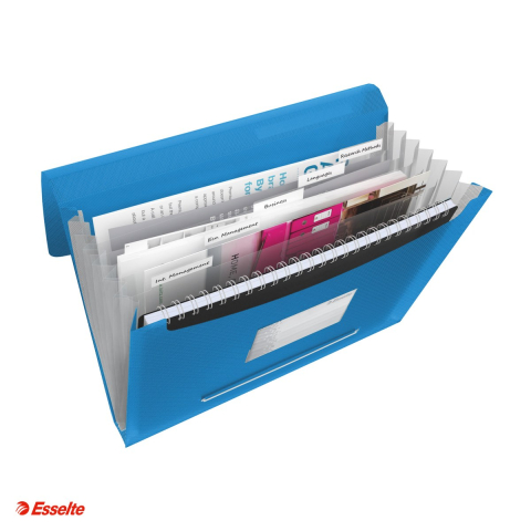Mapa tip proiect Esselte VIVIDA, PP, A4, capacitate 300 coli, pentru transport, albastru [3]