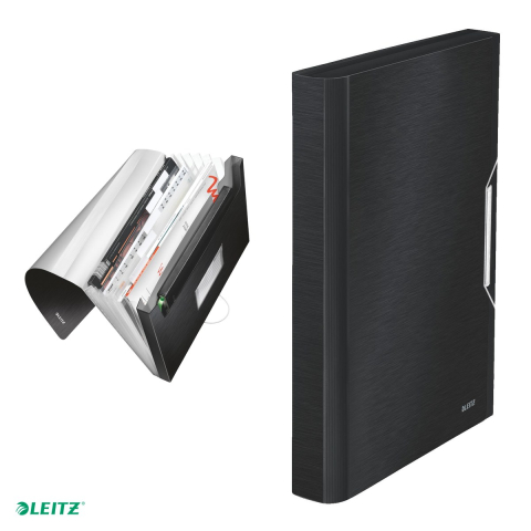 Mapa tip proiect Leitz Style, PP, A4, capacitate 250 coli, pentru transport, negru Satin [4]