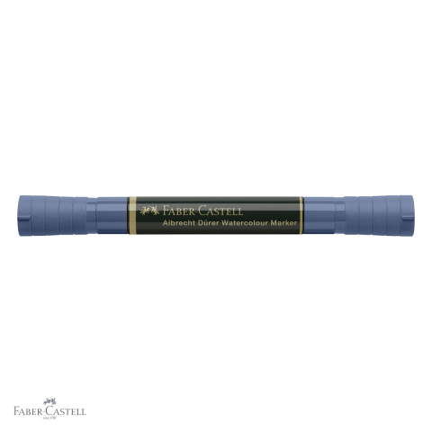 Marker acuarela Faber-Castell Albrecht Durer, albastru indian 247, varf dublu pensula si carioca, pentru schite si pictura [3]
