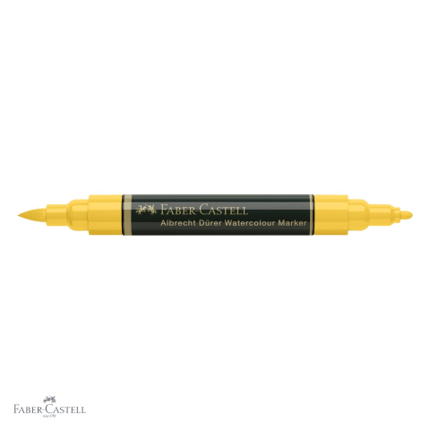Marker acuarela Faber-Castell Albrecht Durer, galben crom inchis 109, varf dublu pensula si fetru, pentru schite si pictura [3]