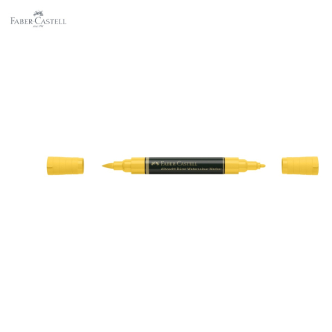 Marker acuarela Faber-Castell Albrecht Durer, galben crom inchis 109, varf dublu pensula si fetru, pentru schite si pictura [4]