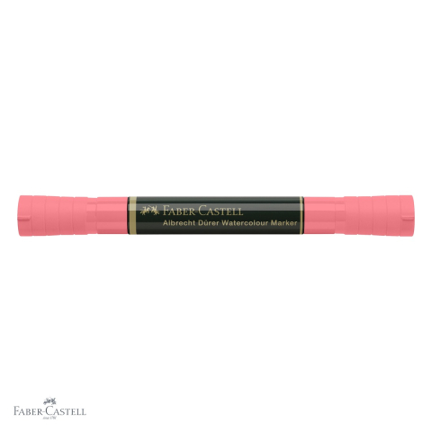 Marker acuarela Faber-Castell Albrecht Durer, rosu aprins 121, varf dublu pensula si carioca, pentru schite si pictura [3]