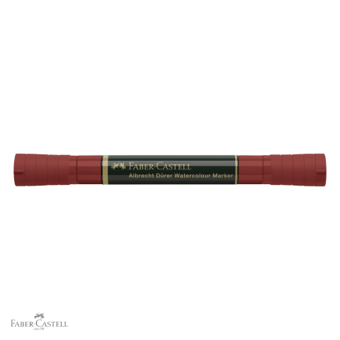 Marker acuarela Faber-Castell Albrecht Durer, rosu indian 192, varf dublu pensula si carioca, pentru schite si pictura [3]