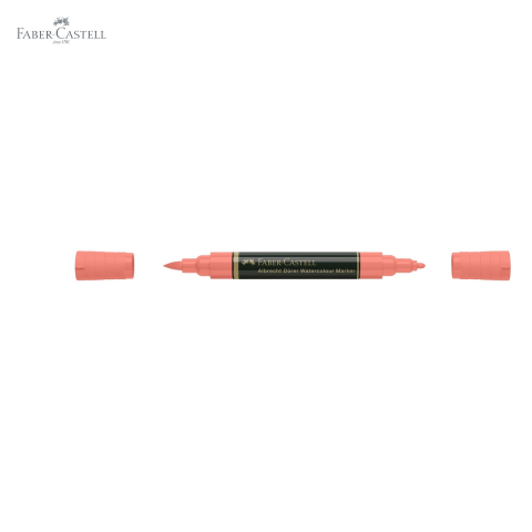 Marker acuarela Faber-Castell Albrecht Durer, rosu scarlet 118, varf dublu pensula si fetru, pentru schite si pictura [4]