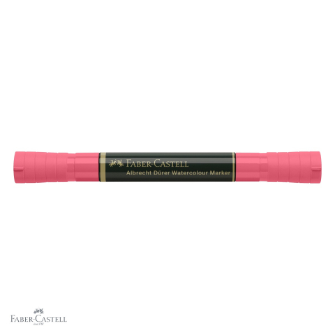 Marker acuarela Faber-Castell Albrecht Durer, rosu scarlet aprins 219, varf dublu pensula si fetru, pentru schite si acuarela [3]