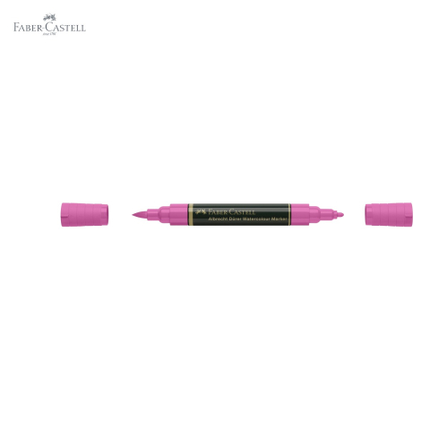 Marker acuarela Faber-Castell Albrecht Durer, roz purpuriu mediu, varf dublu pensula si carioca, pentru schite si pictura [4]