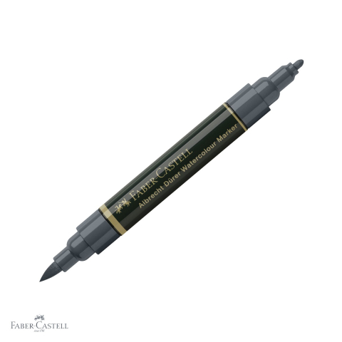 Markere si instrumente de desen artistic - Marker acuarela Faber-Castell Albrecht Durer, varf dublu pensula si carioca, indigo inchis 157
