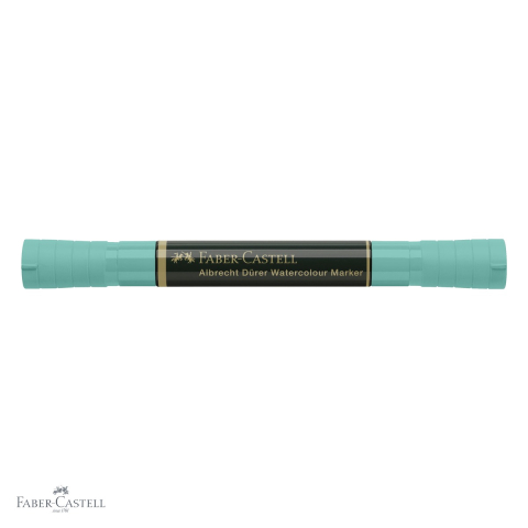 Marker acuarela Faber-Castell Albrecht Durer, varf dublu pensula si carioca, verde cobalt 156, pentru schite si pictura [3]