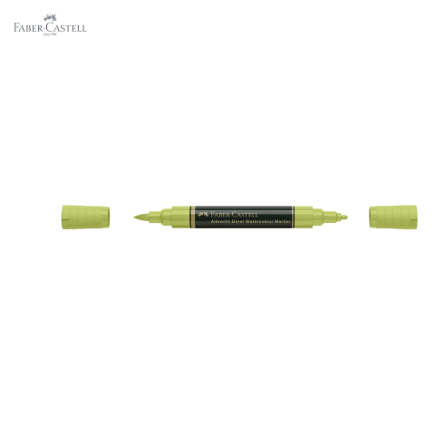 Marker acuarela Faber-Castell Albrecht Durer, varf dublu pensula si carioca, verde de mai 170 [4]