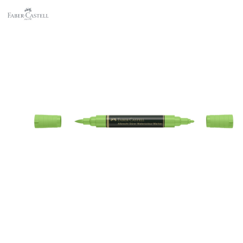 Marker acuarela Faber-Castell Albrecht Durer, verde frunza 112, varf dublu pensula si carioca, pentru schite si pictura acuarela [4]