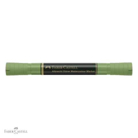 Marker acuarela Faber-Castell Albrecht Durer, verde oliv 167, varf dublu pensula si carioca, pentru schite si pictura [3]