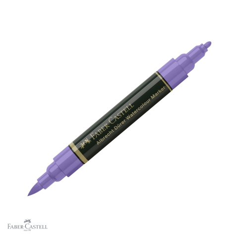 Markere si instrumente de desen artistic - Marker acuarela Faber-Castell Albrecht Durer, violet purpuriu 136, varf dublu pensula si fetru, pentru schite si pictura