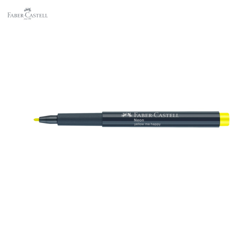 Marker creativ Faber-Castell galben neon, varf 1.5 mm, pentru multiple suprafete [4]