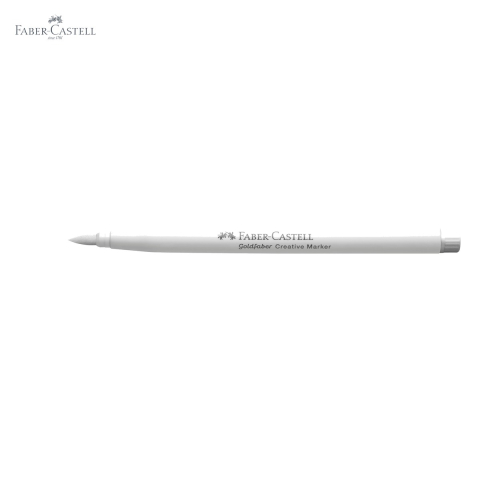 Marker creativ Faber-Castell Goldfaber 501, varf pensula, cerneala alba pe baza de apa, pentru suprafete multiple [4]